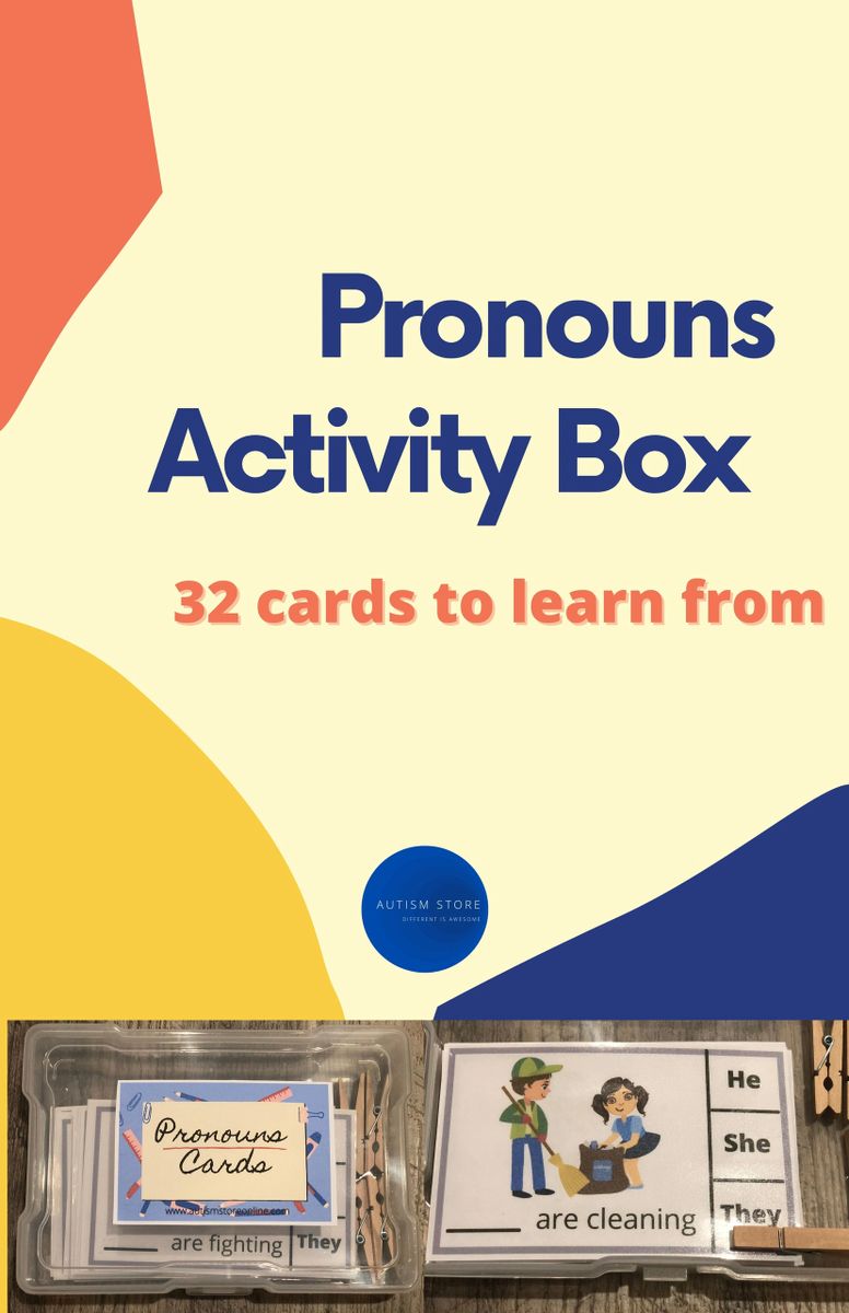 Pronouns Box / Nouns Box / Speech / Autism / ABA / Autism Activities